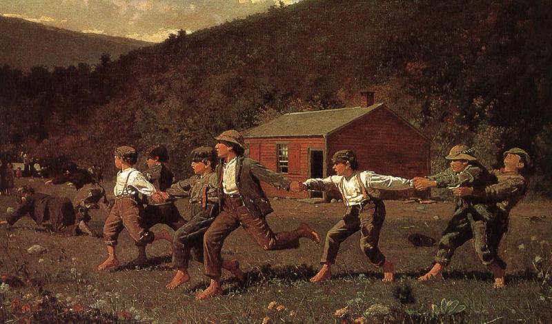 Winslow Homer Grasping chicken game